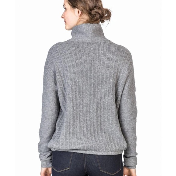 Lilla P Drawstring Hem Turtleneck Sweater NWOT - Picture 2 of 4